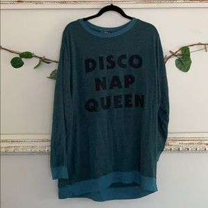 Wildfox pullover “disco nap queen”